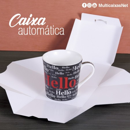 Embalagem Caixa Automática p/ Lanches, Caneca - 100 unidades