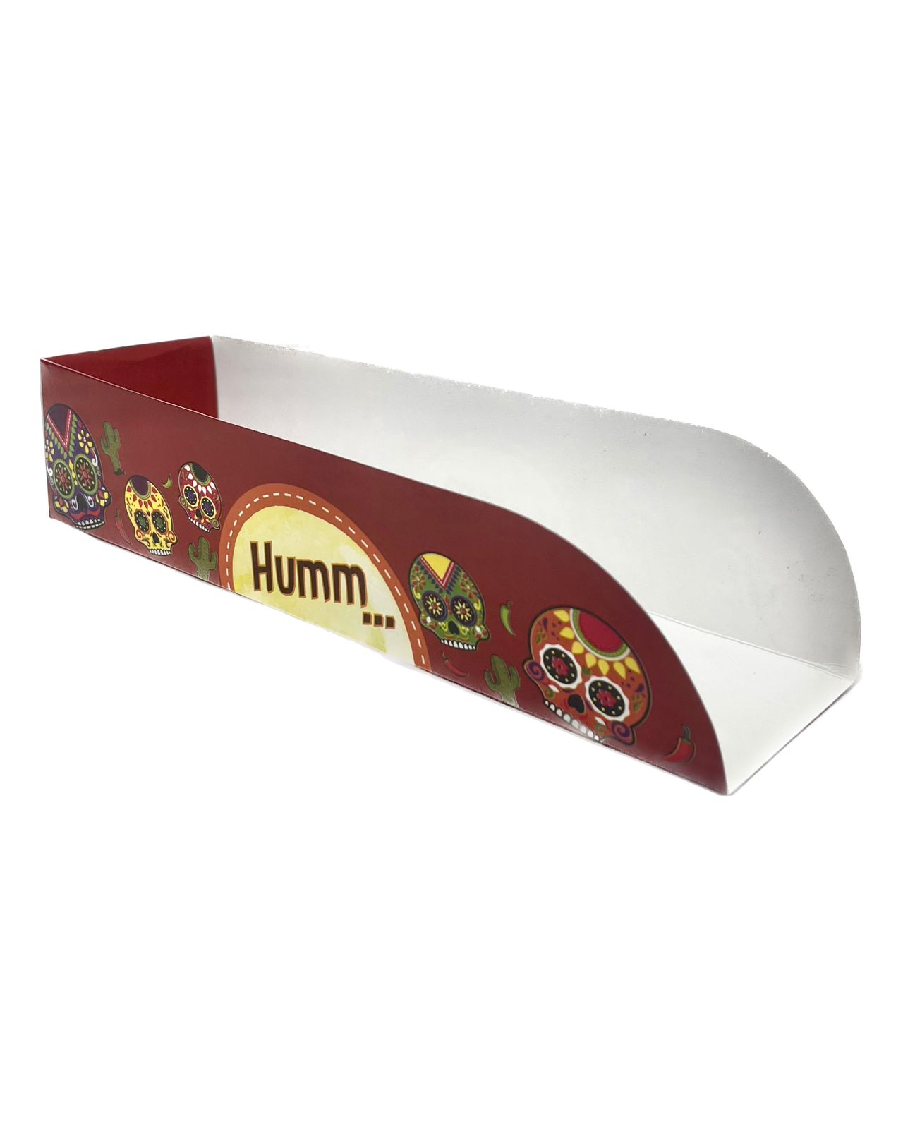 Embalagem Caixa p/ Burritos, Shawarma, Hot Dog, Wrap (22 x 6 x 5 cm) - 100 Unidades