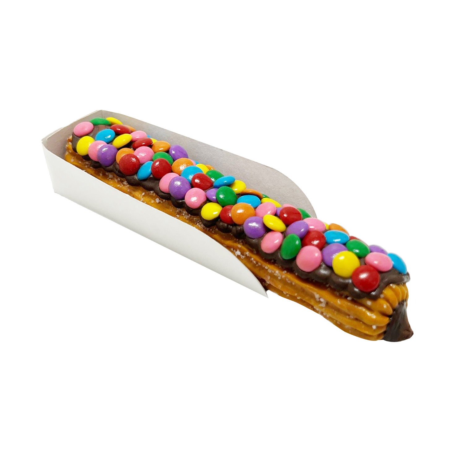 Embalagem p/ mini churros, bomba chocolate, Eclair (11 cm) - 100 unidades