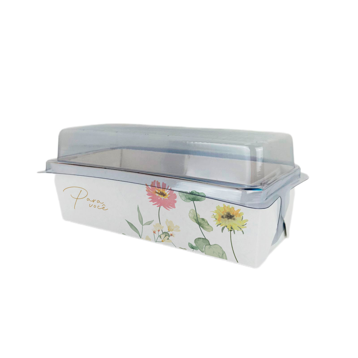 Forma Forneável 390g COM tampa para Bolo Caseirinho, Inglês, Pão - 100 unidades