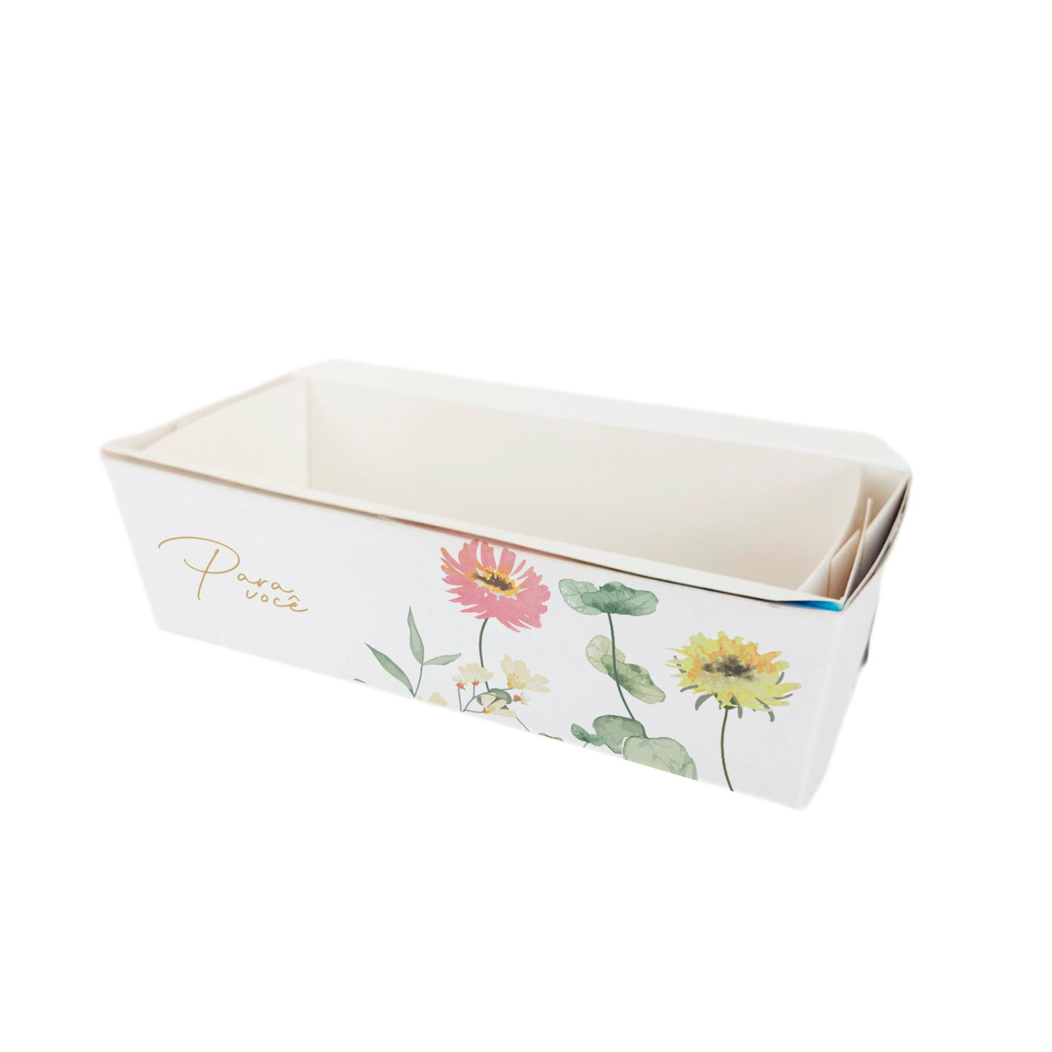 Forma Forneável 390g COM tampa para Bolo Caseirinho, Inglês, Pão - 100 unidades