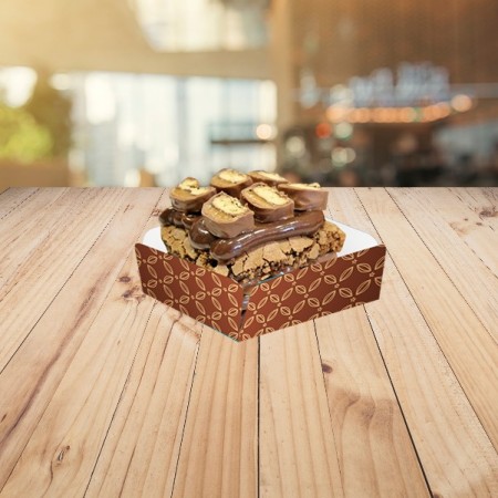 Forminha Berço p/ Brownie / Palha Italiana (5,7 x 5,7 x 2,3 cm) - 100 unidades