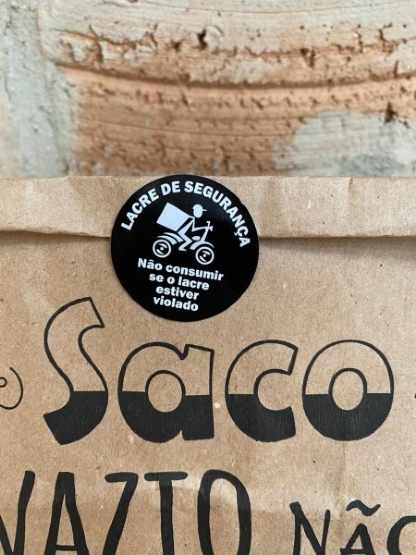 Etiqueta Adesiva Lacre Selo de Segurança Redonda (3,5 cm) - 1 Mil Unidades