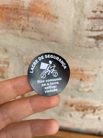 Etiqueta Adesiva Lacre Selo de Segurança Redonda (3,5 cm) - 1 Mil Unidades