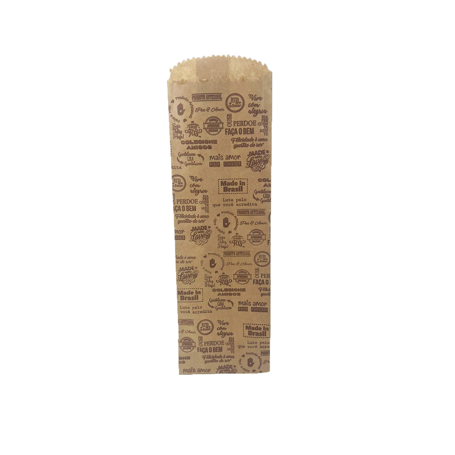 Saquinho Kraft Pardo 60 grs p/ Talheres  - 500 Unidades