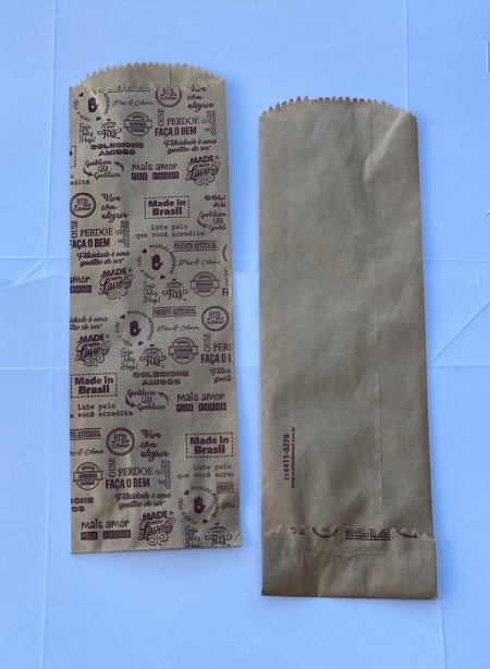 Saquinho Kraft Pardo 60 grs p/ Talheres  - 500 Unidades