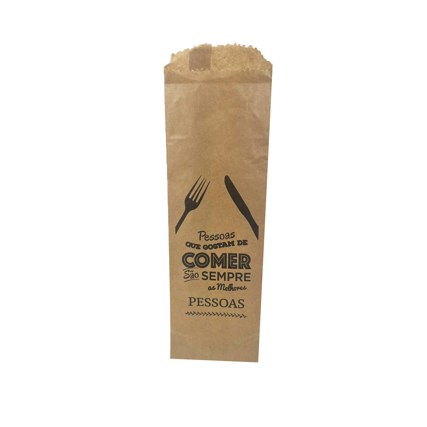 Saquinho Kraft Pardo 60 grs p/ Talheres  - 500 Unidades
