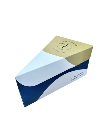 Embalagem Bolo Fatia s/ Berço (14 x 9 x 7,5 cm) Personalizada