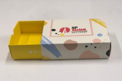 Embalagem Modelo Gaveta Laminação Fosca Pequena (17,5 x 12 x 5 cm) Personalizada