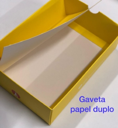 Embalagem Modelo Gaveta Laminação Fosca Pequena (17,5 x 12 x 5 cm) Personalizada