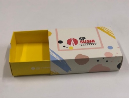 Embalagem Modelo Gaveta Laminação Fosca Pequena (17,5 x 12 x 5 cm) Personalizada