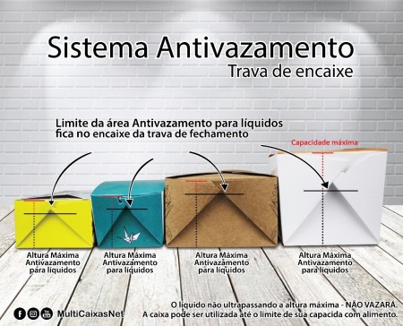 Caixa Antivazamento para Assados (20 x 15 x 12 cm) Personalizada