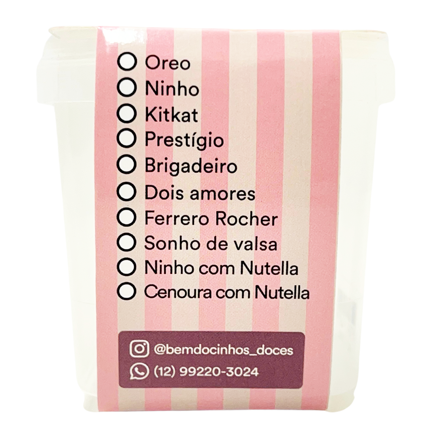 Cinta p/ Bolo no Pote (30 x 8 cm) Personalizada