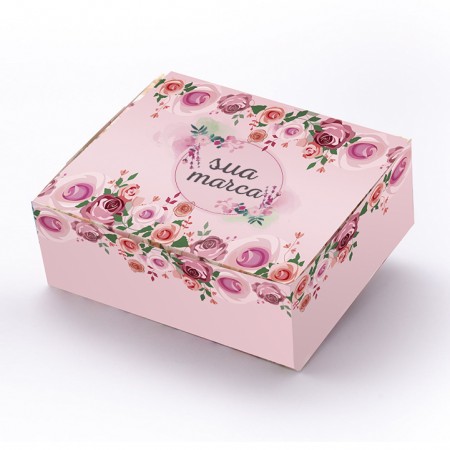 Embalagem Caixa para Kit Presente (24 x 18 x 8 cm) Personalizada