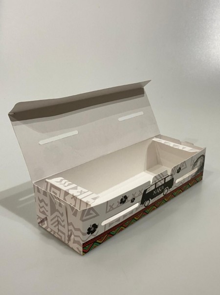 Embalagem para bolinhos, frituras em geral (20,5 x 7 x 4,7 cm) Personalizado