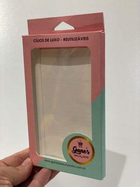 Embalagem Expositora para Cílios (15,5 x 9,5 x 1 cm) Personalizada