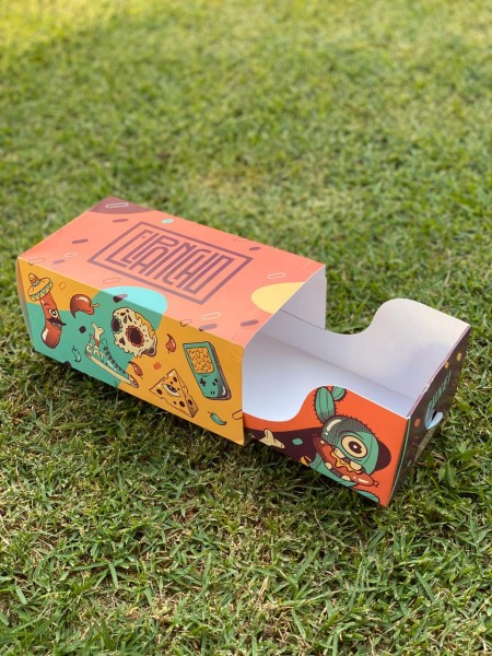 Embalagem p/ Hot Dog c/ Trava Pancho (22 x 12 x 10 cm) Personalizado