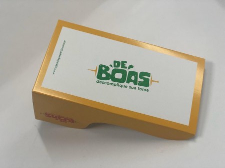 Embalagem p/ Hot Dog c/ Trava Pancho (22 x 12 x 10 cm) Personalizado