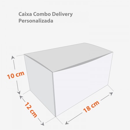 Caixa Combo Delivery (18 x 12 x 10 cm) Personalizada