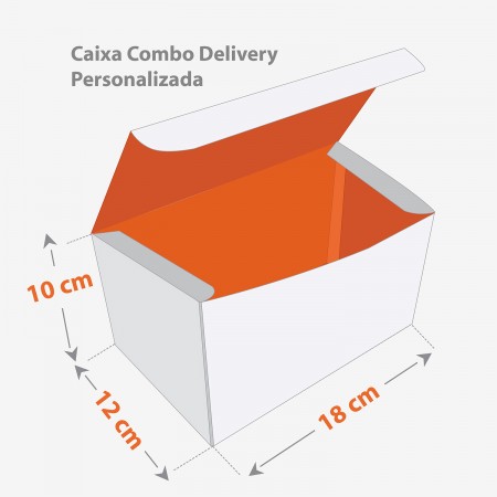 Caixa Combo Delivery (18 x 12 x 10 cm) Personalizada