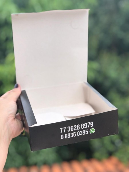 Embalagem p/ Beirute, batata Rosti, batata suiça (16 x 16,5 x 5 xm) Personalizada