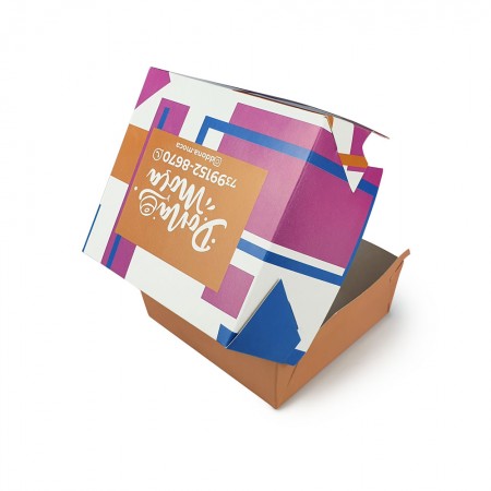 Embalagem Caixa para Lanche tipo Mc (12 x 11,5 x 9 cm) Personalizada