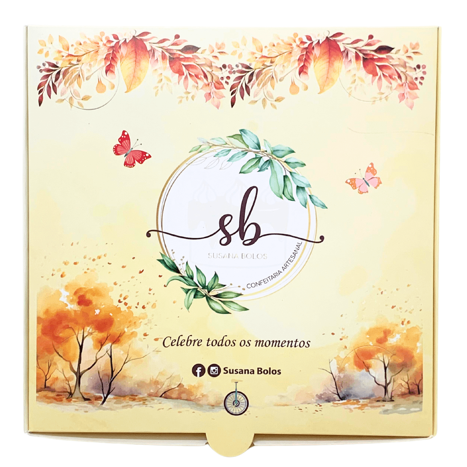 Embalagem Multiuso para Doces e Salgados (18 x 18 x 5 cm) Personalizada