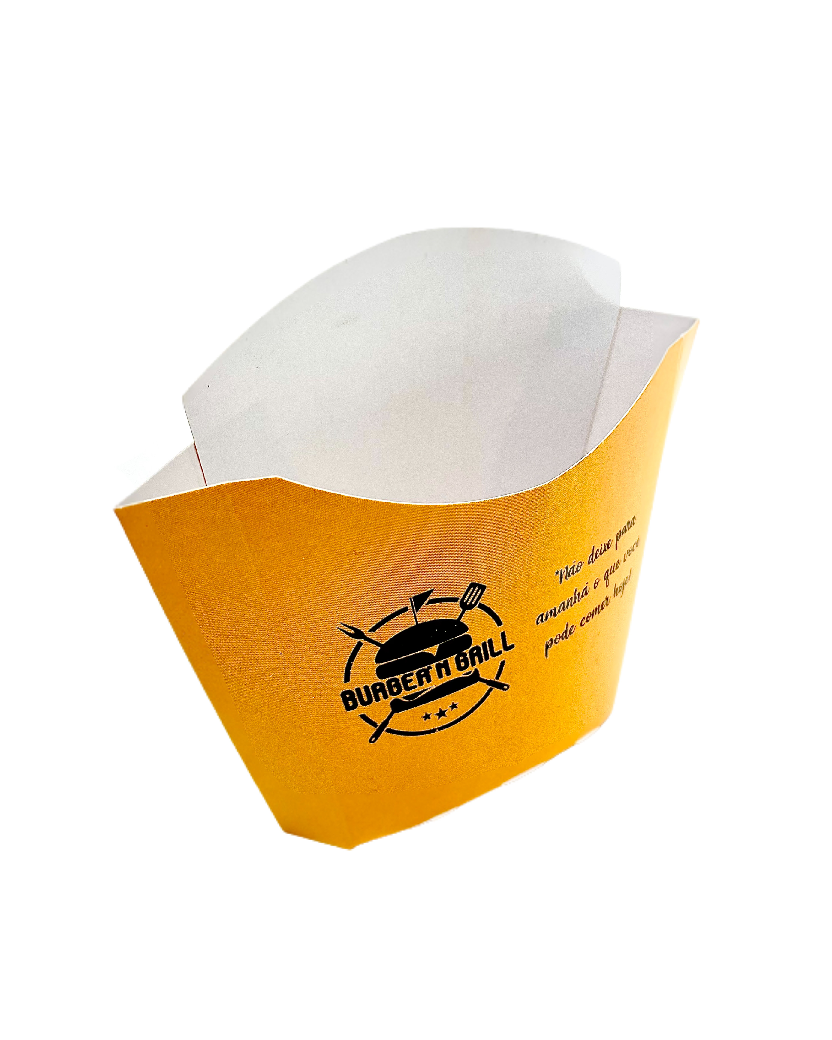 Embalagem p/ batata Fritas tipo Mc M (90-120gr) Personalizada