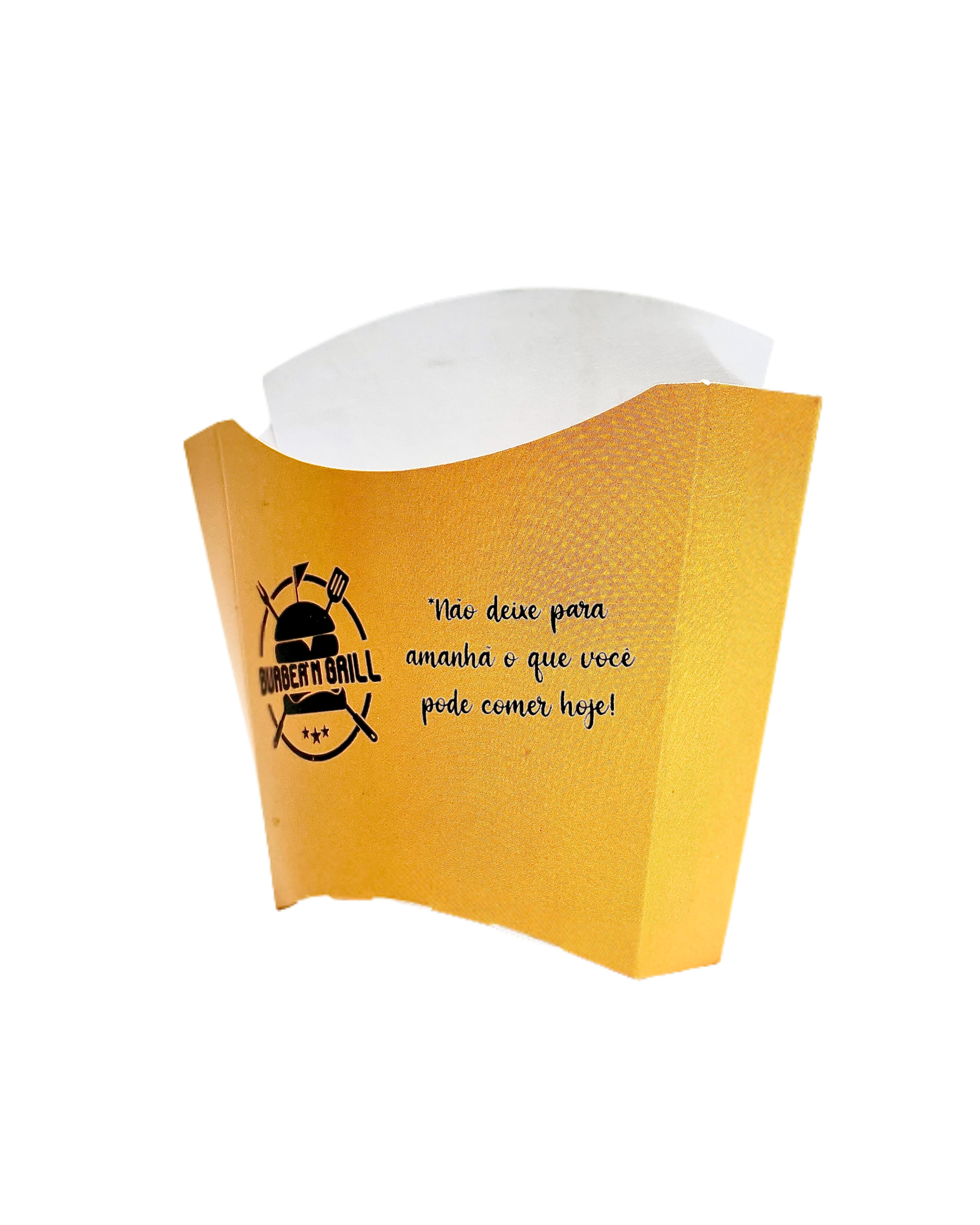 Embalagem p/ batata Fritas tipo Mc M (90-120gr) Personalizada