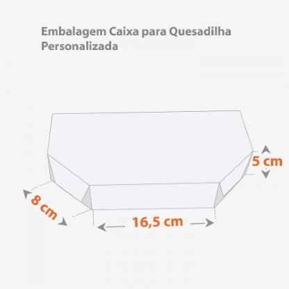 Embalagem Caixa para Quesadilha Personalizada