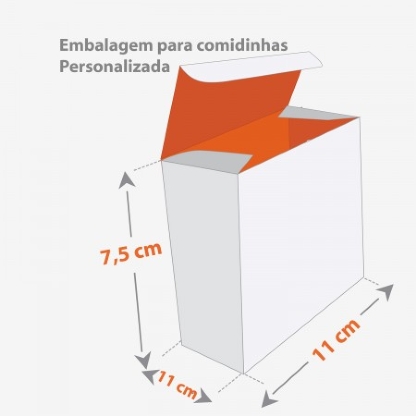 Embalagem para comidinhas Personalizada