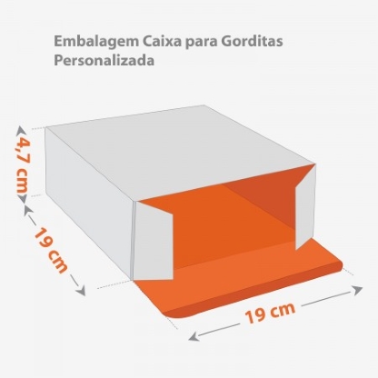 Embalagem Caixa para Gorditas Personalizada