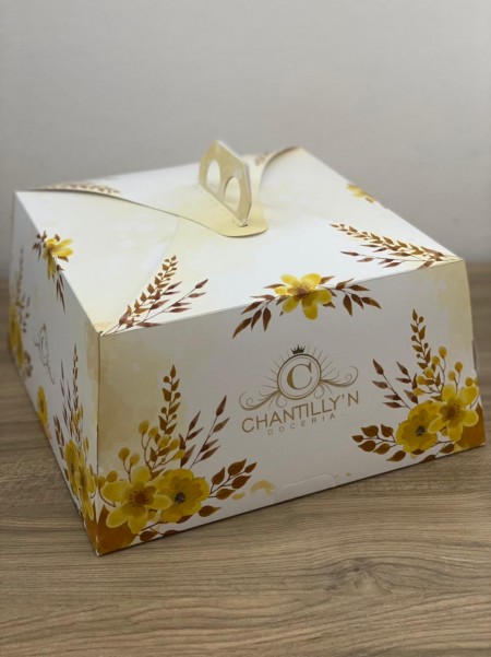 Embalagem Transporte de Bolo (28 x 28 x 14 cm) Personalizada