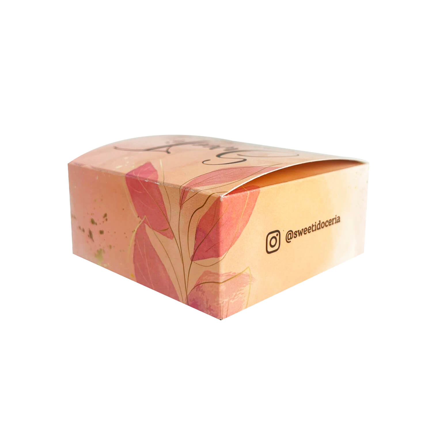 Embalagem para 04 Brigadeiros (9 x 9 x 4 cm) Personalizada