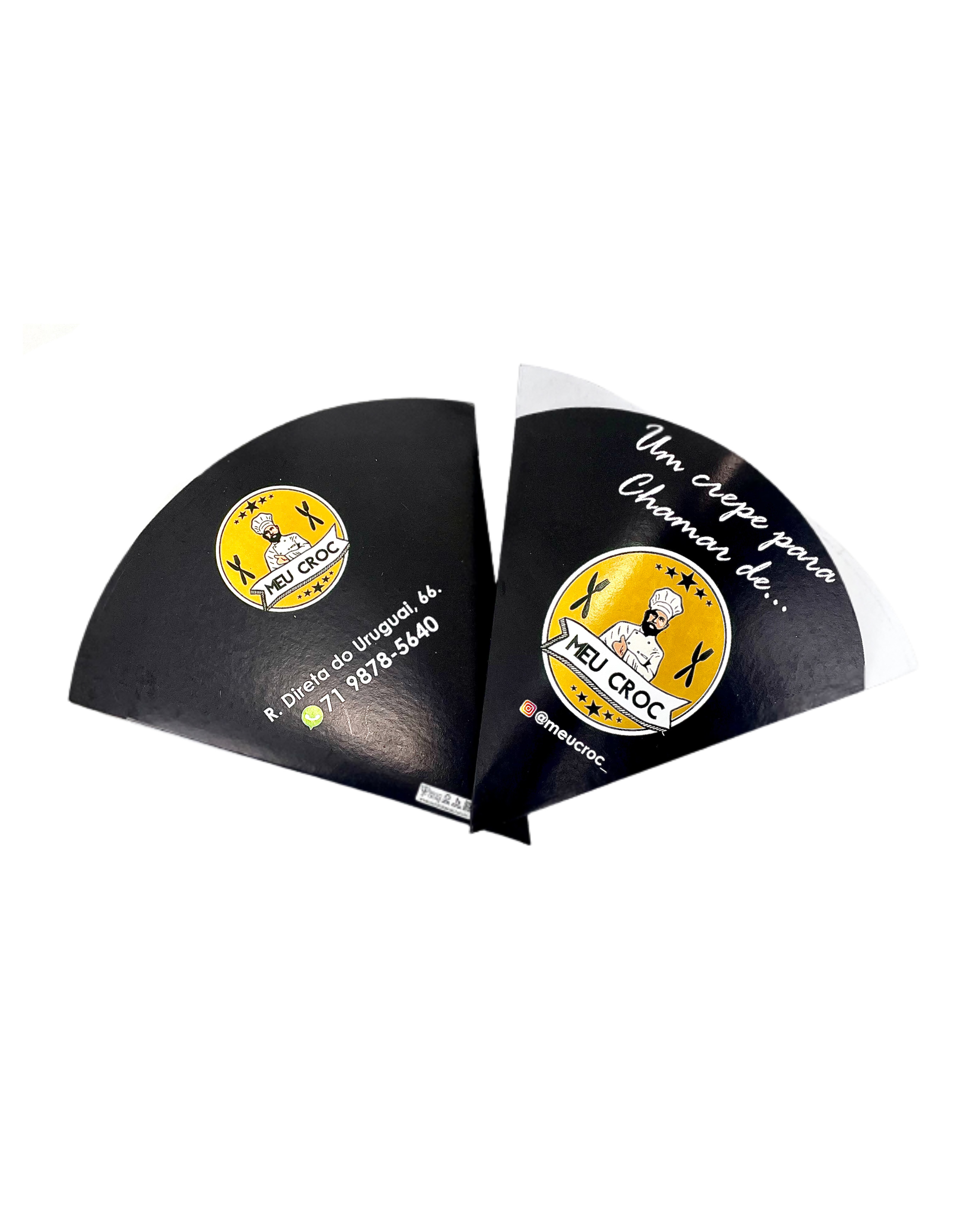 Embalagem Cone para Crepe (16 x 15,5 cm) Personalizada
