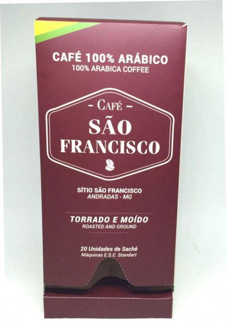 Embalagem Caixa p /Café 20 saches Personalizada
