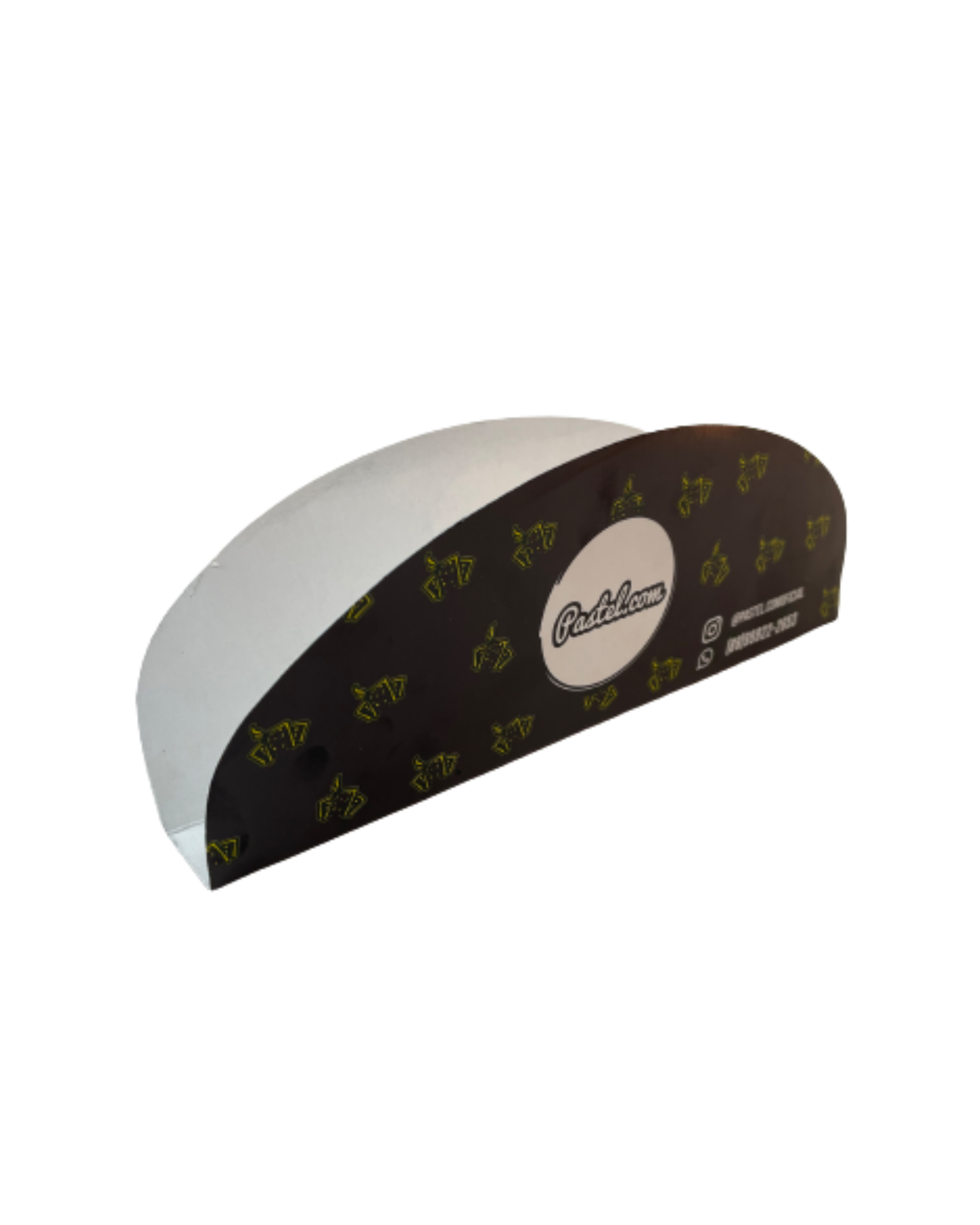 Embalagem para Pastel Tapioca (20 x 2,5 x 7,5) c/1 trava Personalizada