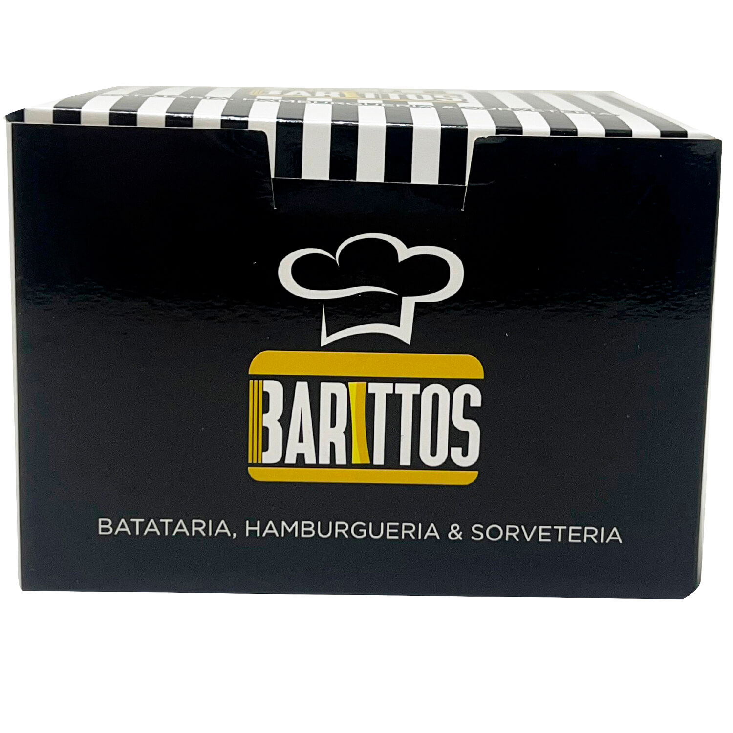 Embalagem Forneável Delivery Batata Recheada (13 x 10 x 9 cm) Personalizada