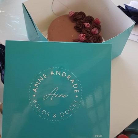 Embalagem para Bolo (23 x 23 x 14 cm) Personalizada