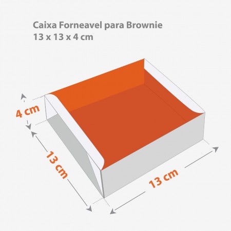 Embalagem Forneável Multiuso (13 x 13 x 4 cm) Personalizada