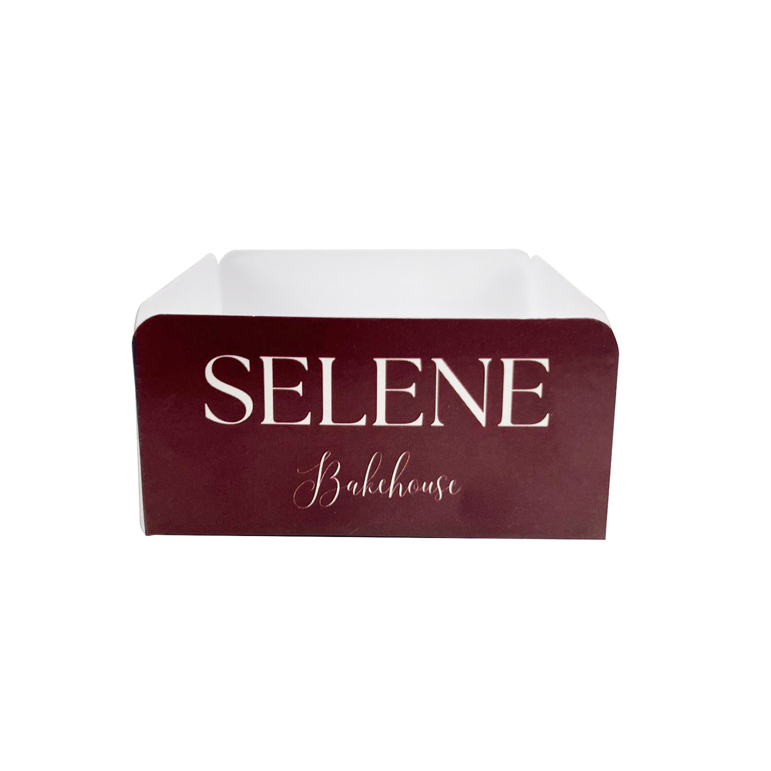 Forminha Berço p/ Brownie / Palha Italiana (6 x 6 x 3 cm) Personalizada
