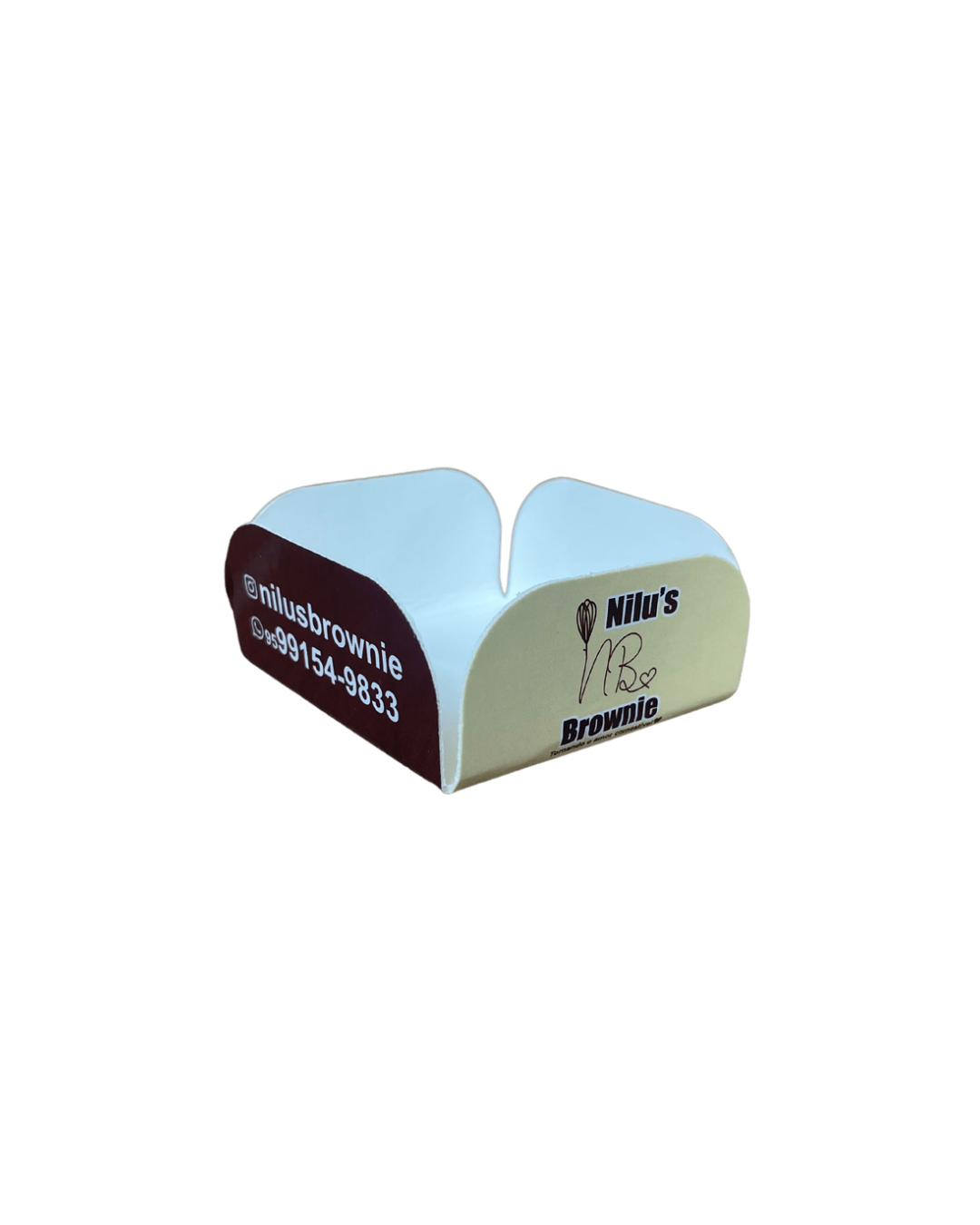 Forminha Berço p/ Brownie / Palha Italiana (6 x 6 x 3 cm) Personalizada