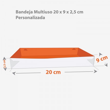 Bandeja Multiuso 20 x 9 x 2,5 cm Personalizada