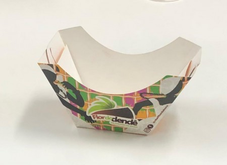 Embalagem Barca para Acarajé (7,7 x 6 x 8 cm) Personalizada