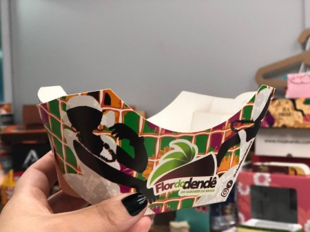 Embalagem Barca para Acarajé (7,7 x 6 x 8 cm) Personalizada