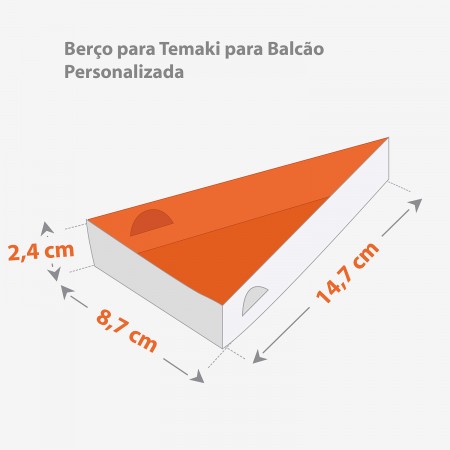 Berço para Temaki para Balcão Personalizada