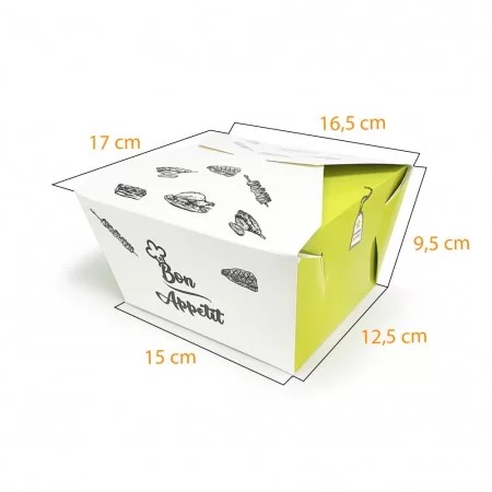 Embalagem antivazamento p/ Assados (14,5 x 12,5 x 9,5 cm) Personalizado