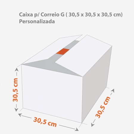 Caixa Correios / E-commerce G ( 30,5 x 30,5 x 30,5 cm) Personalizada