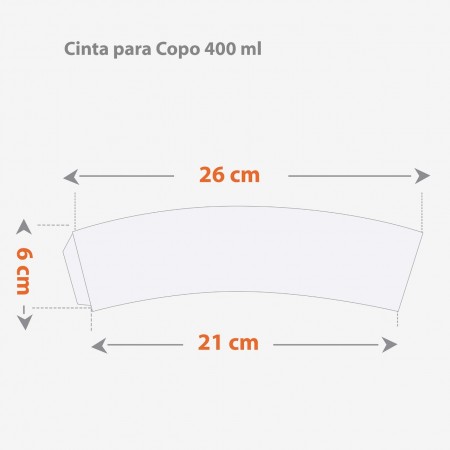 Cinta para Copo (26 x 6 cm) Personalizado