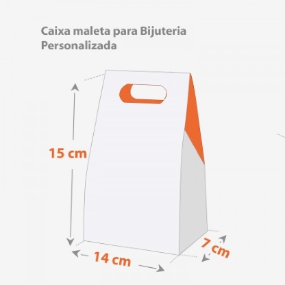 Caixa maleta para Bijuteria Personalizada